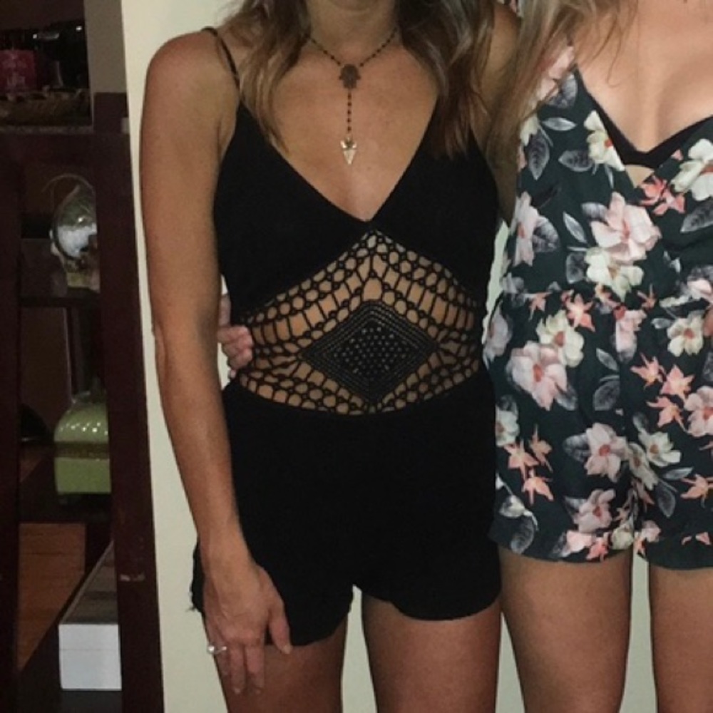 Cut out black romper